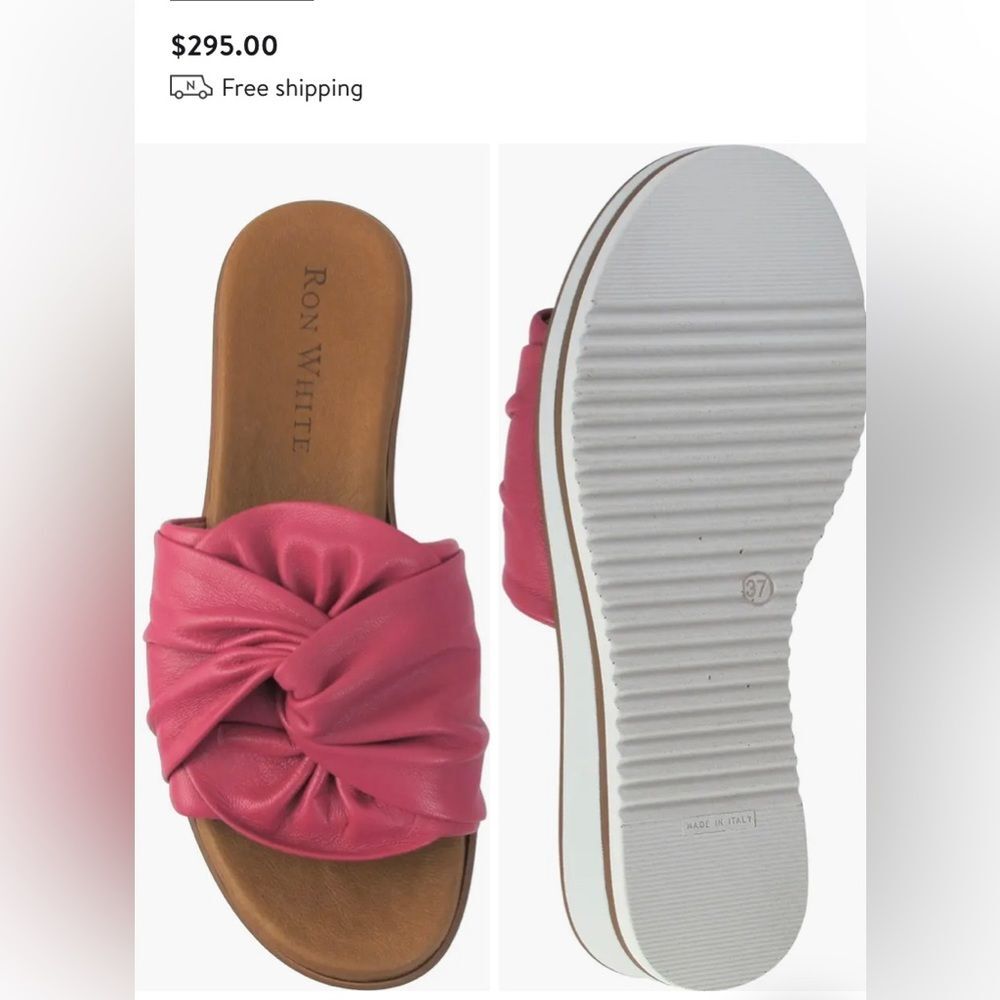 Ron White fuscia wedges GLAM